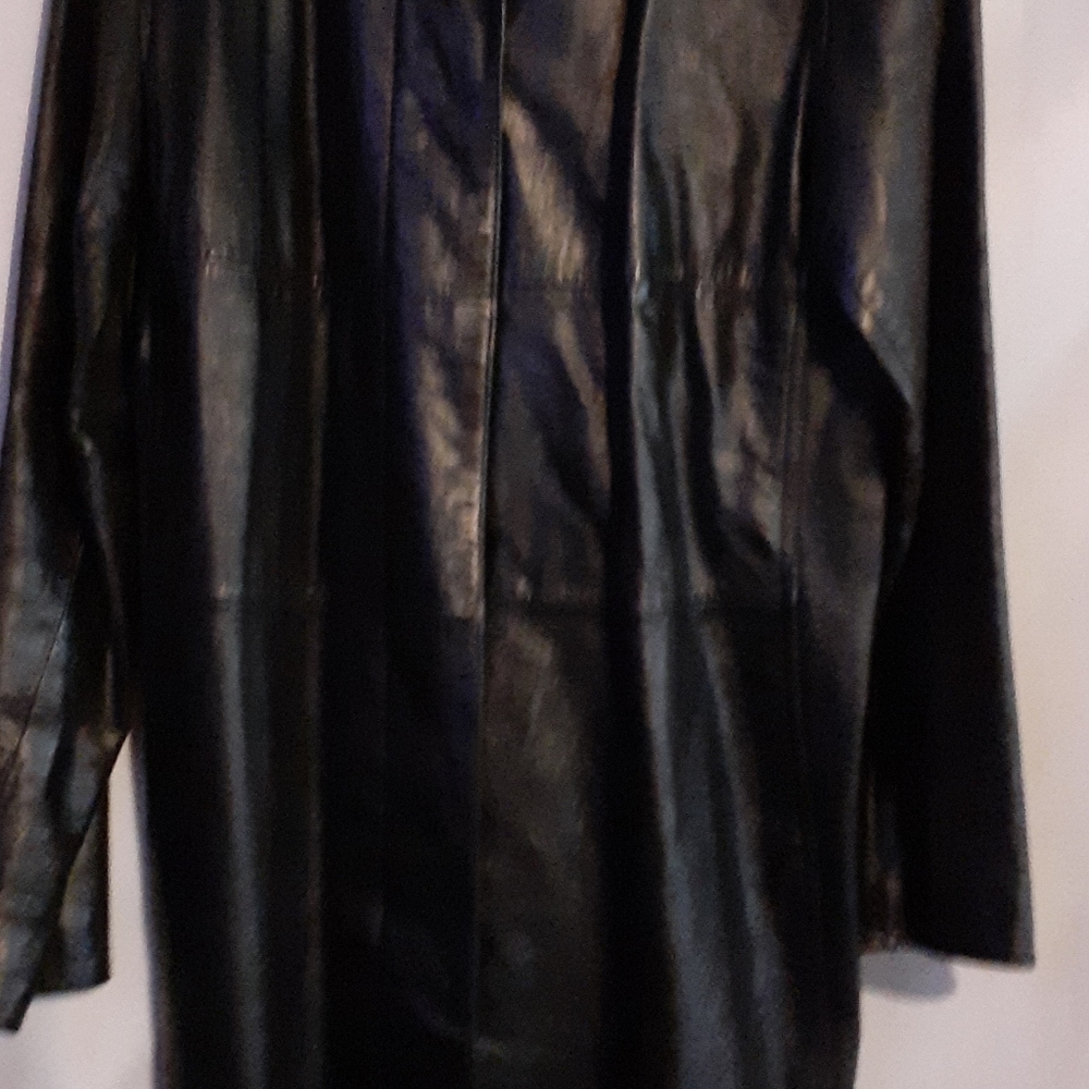 Express world women leather coat